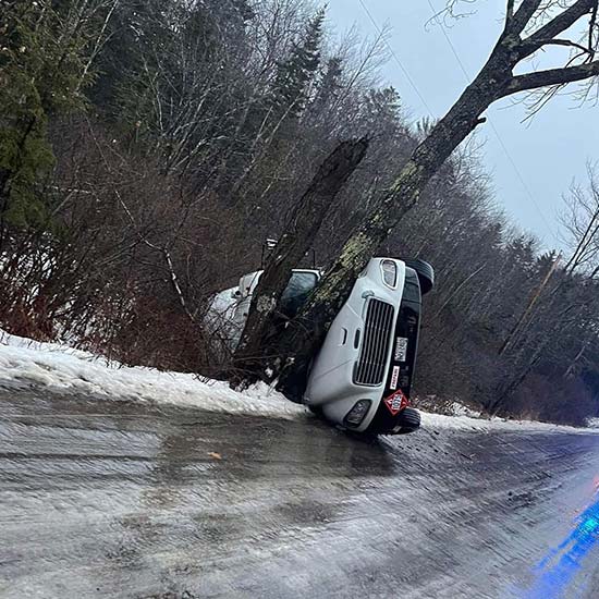 rolled propane truck in maine